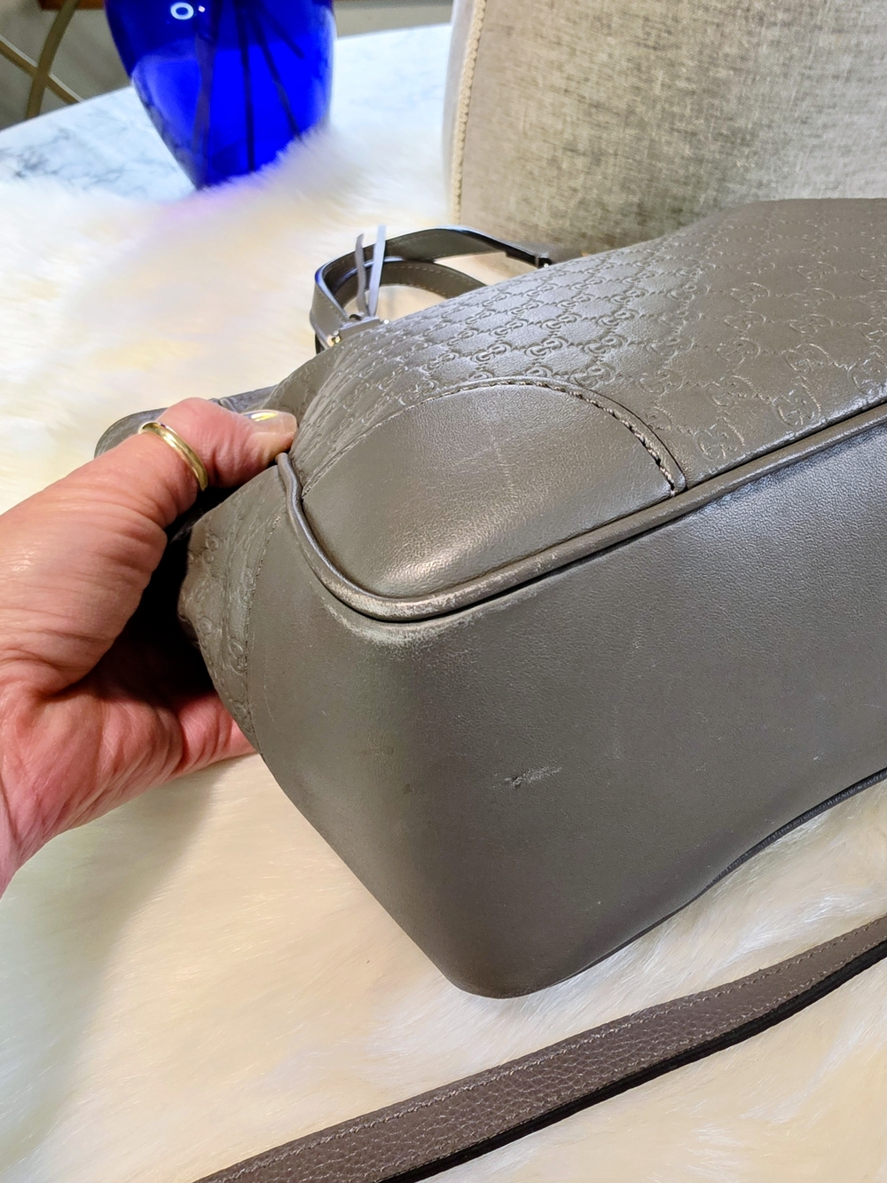Gucci BreeMicro GG Embossed Small Shoulder/crossbody Tote - Picture 11 of 15